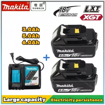 Оригинальный аккумулятор Makita BL1860 18 в Ач/Ач перезаряжаемый аккумулятор с зарядным устройством 18 в аккумулятор LXT BL1860B BL1860 BL1850 DHP482