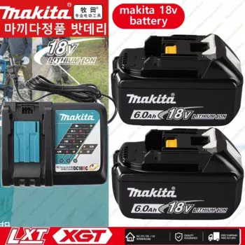 Оригинальный аккумулятор Makita BL1860 BL1850B BL1850 BL1840 BL1830, аккумулятор для отвертки и зарядное устройство, 18 В, сменные аккумуляторы для электроинструментов