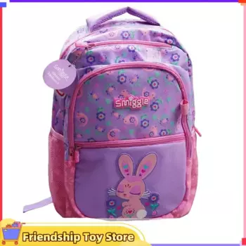 Оригинальный Австралийский школьный детский рюкзак Smiggle, школьный ранец для девочек, фиолетовая вместительная мультяшная сумка в подарок