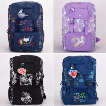 Оригинальный Австралийский школьный ранец Smiggle, сумка для начальной школы, рюкзак почтальона с двойной пряжкой, вместительная сумка