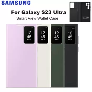 Оригинальный чехол-книжка-книжка для Samsung Galaxy S23 Ultra Smart View для Galaxy S23Ultra Smart View, чехол для телефона SM-S918B