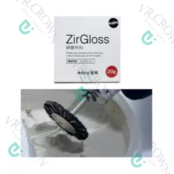 Оригинальный Цирконий ZirGloss и Бриллиантовая Полировальная паста для реставрации алмазных глиноземных частиц, стоматологическая паста Shofu