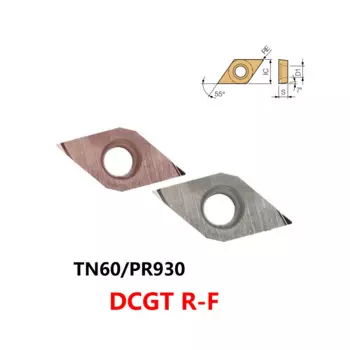 Оригинальный DCGT DCGT11T302R-F DCGT11T304R-F PR930 TN60 Токарный станок с ЧПУ Резец DCGT11T302 DCGT11T304 R-F Твердосплавные пластины Токарные инструменты