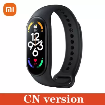 Оригинальный фитнес-браслет Xiaomi Mi Band 7 с датчиком уровня кислорода в крови, с экраном AMOLED 1,62 дюйма, фитнес-трекер band7 с пульсометром Xiaomi