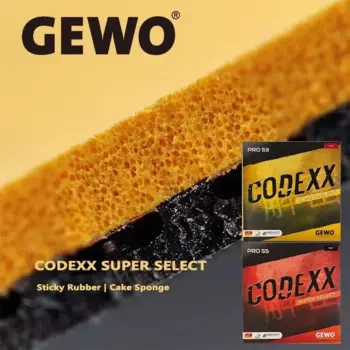 Оригинальный GEWO CODEXX PRO 53 55, взрывчатая клейкая резинка для настольного тенниса GEWO CODE XX PRO, губка для пинг-понга