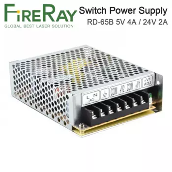 Оригинальный импульсный источник питания FireRay MeanWell 65 Вт RD-65B 5 В 4 А/24 В 2 А выход DAUL для лазерной машины