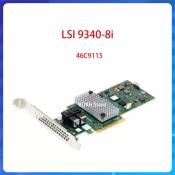 Оригинальный контроллер для LSI 9340-8i 46C9115 M1215 12 Гб RAID0.1.10 Raid SAS3008 SAS/SATA PCI-E 3,0 X8, Массив-карта контроллера