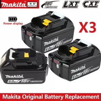 Оригинальный литий-ионный аккумулятор для Makita 18 В 6 Ач, аккумулятор Makita 18 В BL1830BL1840 BL1850, аккумулятор для электроинструмента