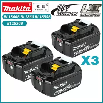 Оригинальный литий-ионный аккумулятор Makita 18 в 6 Ач, сменные батареи для дрели BL1830 BL1840 BL1850 BL1860B