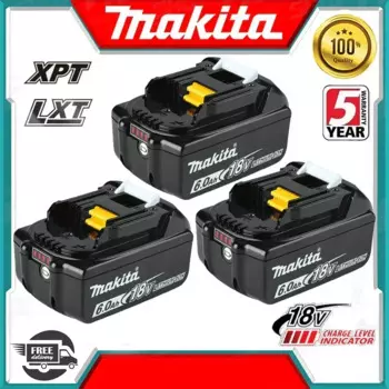 Оригинальный Makita 6Ah/5Ah/3Ah для Makita 18V аккумулятор BL1830B BL1850B BL1850 BL1840 BL1860 BL1815 сменный литиевый аккумулятор