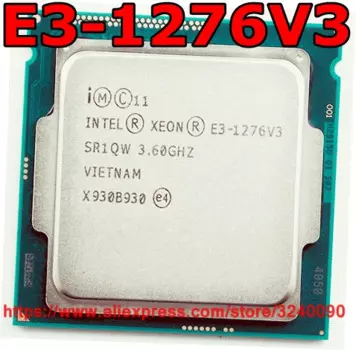 Оригинальный процессор Intel CPU Xeon E3-1276V3 3,60 ГГц 8M четырехъядерный E3-1276 V3 Разъем 1150 Бесплатная доставка E3 1276 V3 E3 1276V3