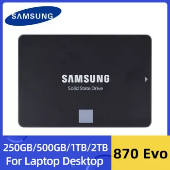 Оригинальный SAMSUNG 2,5-дюймовый SATAIII SSD 870 Evo 250 ГБ 500 ГБ 1 ТБ 2 ТБ внутренний твердотельный накопитель для ноутбука или настольного компьютера