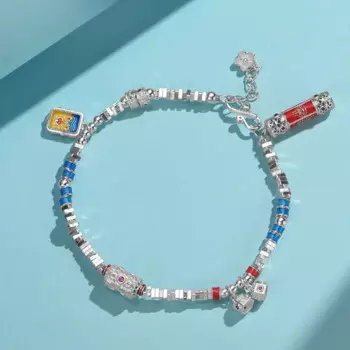 Оригинальный серебряный браслет Zhiqi UMQ S925 простая ручная работа плетеные маленькие серебряные Изысканные Подарки для девушки