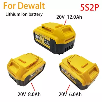 Оригинальный сменный литий-ионный аккумулятор 20 В, 12 Ач для DeWalt 20 В DCB112 DCB184 DCB200 DCB201, аккумулятор для электроинструмента 20 В MAX с зарядным устройством