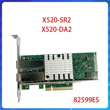 Оригинальный телефон, 82599ES 10Gigabit 10GBe SFP, двухпортовый Ethernet-сервер, сетевая карта, Серверный Сетевой адаптер