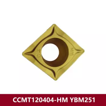 Оригинальный токарный станок с ЧПУ CCMT120404-HM YBM251, режущие инструменты CCMT120404 HM CCMT 120404, карбидные вставки для нержавеющей стали