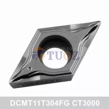 Оригинальный токарный станок с ЧПУ DCMT11T304FG DCMT11T308FG CT3000, металлическая керамическая вставка DCMT 11T304 11T308 -FG DC11, токарные инструменты, 10 шт.