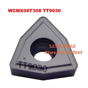 Оригинальный токарный станок с ЧПУ WCMX06T308 TT9030, 10 шт., подходит для обработки внешних колец, внутренних отверстий