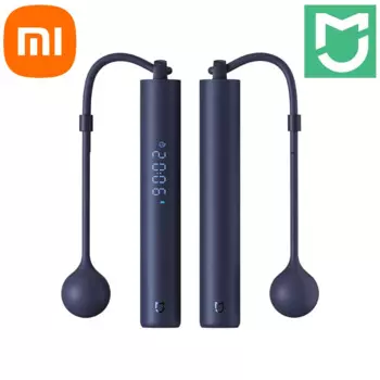 Оригинальный умный Скакалка Mijia 180g 3 метра 3 группы Холл преобразователи Bluetooth 5,0 200 мАч Срок службы батареи 20 дней Type-C
