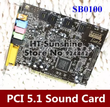 Оригинальный звук Blaster Live! Звуковая карта 5,1 SB0100 PCI для креативного тестирования, хорошо работает!