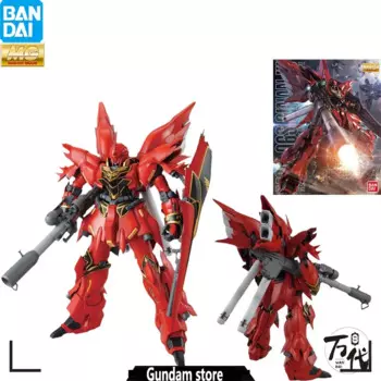 [Оригинальныйbandai GUNDAM аниме модель серии MG 1/100 SINANJU HD OVA экшн-фигурка Сборная модель игрушки подарки для детей