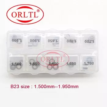 ORLTL B23 шайба, размер 1,50-1,95 мм, 50 шт., ремонтные прокладки для форсунок Common Rail, комплект регулировочных прокладок для Denso