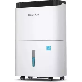 Осушитель Energy Star Kesnos 150 пинтов с насосом для дома, подвала, идеально подходит для больших помещений до 7000 кв. футов.