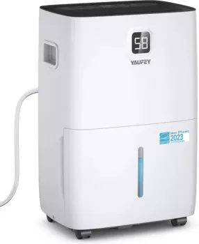 Осушитель Energy Star Yaufey 120 пинтов для дома, подвала и большой комнаты площадью до 6000 кв. футов, со сливным шлангом, таймером