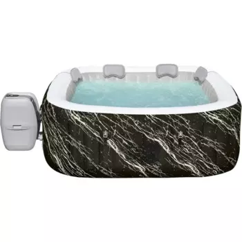 Открытая гидромассажная ванна 71 x 71 x 26 дюймов, светодиодные фонари и управление приложением, подходит для 4-6 человек, интеллектуальная надувная гидромассажная ванна для спа