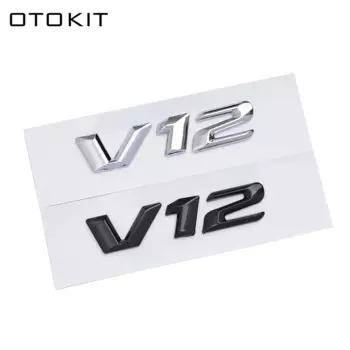 OTOKIT 3D ABS хромированные буквы на крыло автомобиля наклейка V12 эмблема логотип для Mercedes Maybach S600 W222 S500 W140 CL600 M275 CLS63
