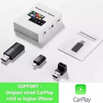 Ottomotion MINI Wireless CarPlay адаптер для iPhone USB-наклейка автомобильные аксессуары для Hyundai VW Mazda Toyota Kia Ford Chery