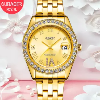 OUBAOER новые знаменитые часы женские кварцевые часы со стразами Relogio Feminino женские наручные часы модельные часы Reloj Mujer