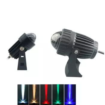 Amirpeak алюминиевый уличный светодиодный прожектор narrow beam 10 Вт RGB