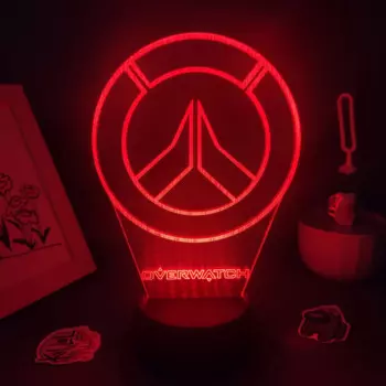 Ночник OW Game LOGO 3D Mangamall
