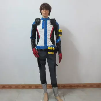 OW Soldier: 76 карнавальный костюм, полный комплект, боевой костюм, униформа на Хэллоуин, включая перчатки, по индивидуальному заказу, любой размер