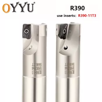 OYYU R390 Держатель фрезы Хвостовик C12-12-120-1T C24-25-150-2T Концевая фреза Прямоугольный уступ R390-11T308 Твердосплавная вставка