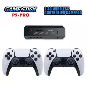 P5 PRO Видео игровая консоль 64 Гб/128 ГБ 40000 бесплатные игры HD ТВ игра 3D два геймпада для PS1/PPSPP/MAME аркадных игр