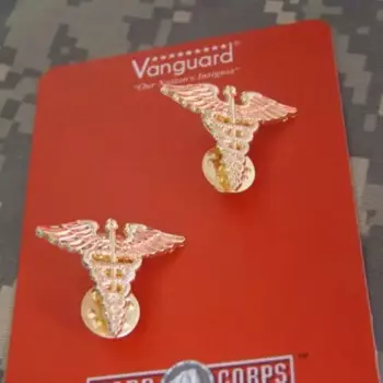 PAIR US ARMY MEDICAL SERVICE корпус офицера медсестры значок-шпилька на лацкан GOLD
