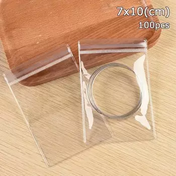 Пакеты для хранения украшений из ПВХ, 100 шт