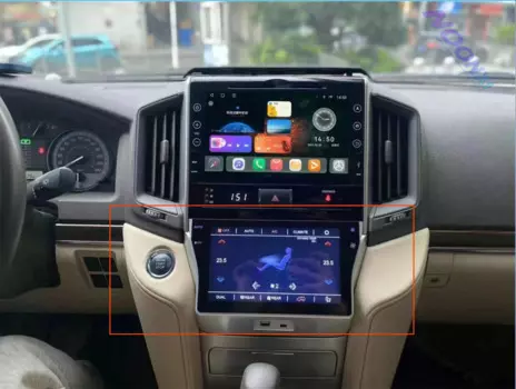 Панель управления кондиционера для Toyota Land Cruiser LC300 200 2016-2022, экран дисплея кондиционера