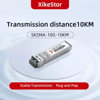 Пара оптических модулей XikeStor 10G SFP +, одномодовый одноволоконный интерфейс LC-LC, совместимый с несколькими устройствами