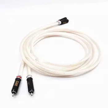 Пара посеребренных аудиокабелей RCA HIFI RCA кабель для соединения аудиокабеля с разъемом RCA
