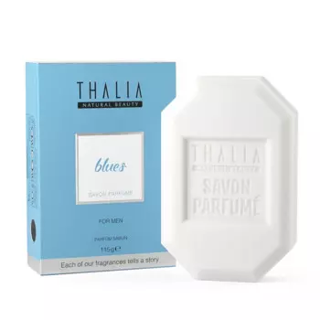 Парфюмерное мыло Thalia Bluetooth для мужчин, 115 г. Мыло с запахом мандарина и грейпфрута. Парфюмерное мыло.