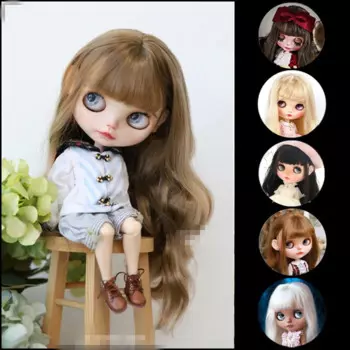 Парик blyth для куклы блайз, милый модный супер мягкий кудрявый Зефир, имитация мохера, аксессуары для кукол