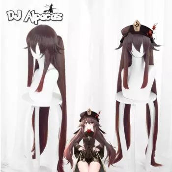 Парик для косплея аниме «Hutao», термостойкие синтетические искусственные волосы, головной убор для Хэллоуина, аксессуары для косплея