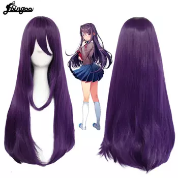 Парик для косплея Ebingoo Doki Literature Club Yuri Monika Natsuki Sayori парик для косплея из высокотемпературного синтетического волокна парик для Хэллоуина