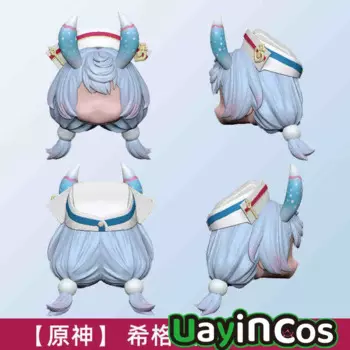 Парик для кукол Genshin Impact Sigewinne OB11 ГСК BJD, съемные аксессуары для кукол ручной работы, реквизит для игр, аниме-фигурка, игрушка для детей G