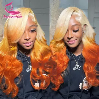 Парик Orange Wear Go без клея, 613 цветной парик, 13x4 HD, парики из человеческих волос на сетке спереди для женщин, бразильские волнистые парики на сетке спереди