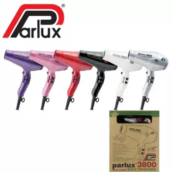 Parlux 3800 Оригинальный профессиональный фен с отрицательными ионами, горячий и холодный воздух, уход за волосами, 1600 Вт, мощный фен, высокая скорость