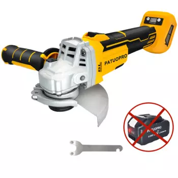 PATUOPRO Бесщеточная угловая шлифовальная машина 125 мм для Makita 18 В